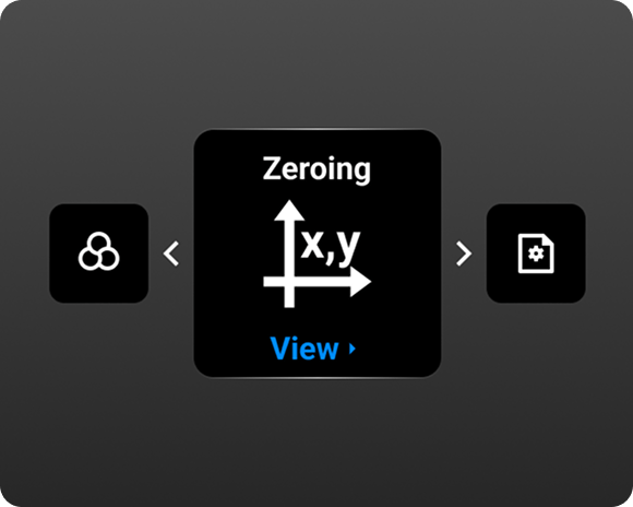 Zentron C50 Easy Mode enlarged menu interface